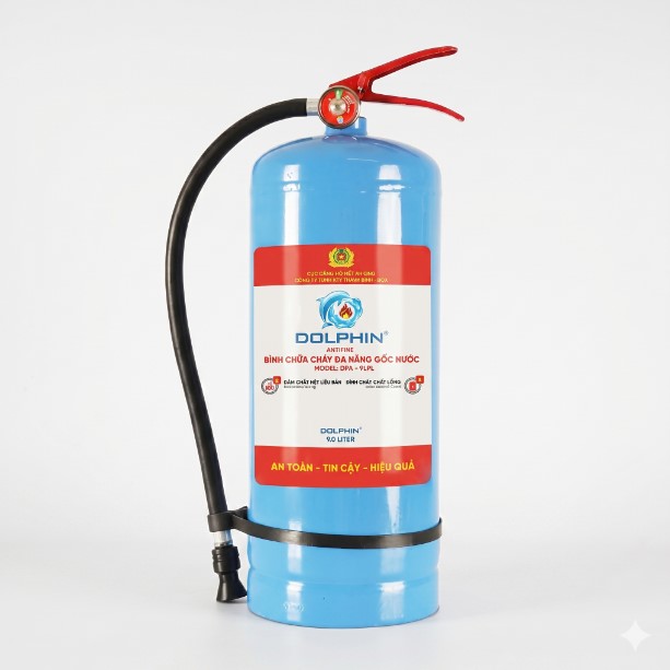 Bình Chữa Cháy Đa Năng Gốc Nước Dolphin Vỏ Thép - 6.5 Lít (DPA-T6PL)